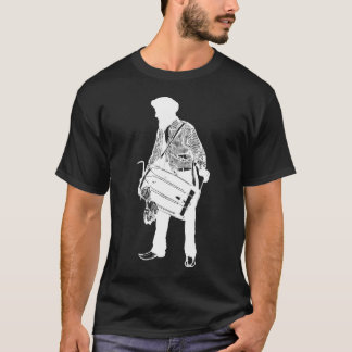 T-shirt Le Dholi - blanc sur le noir