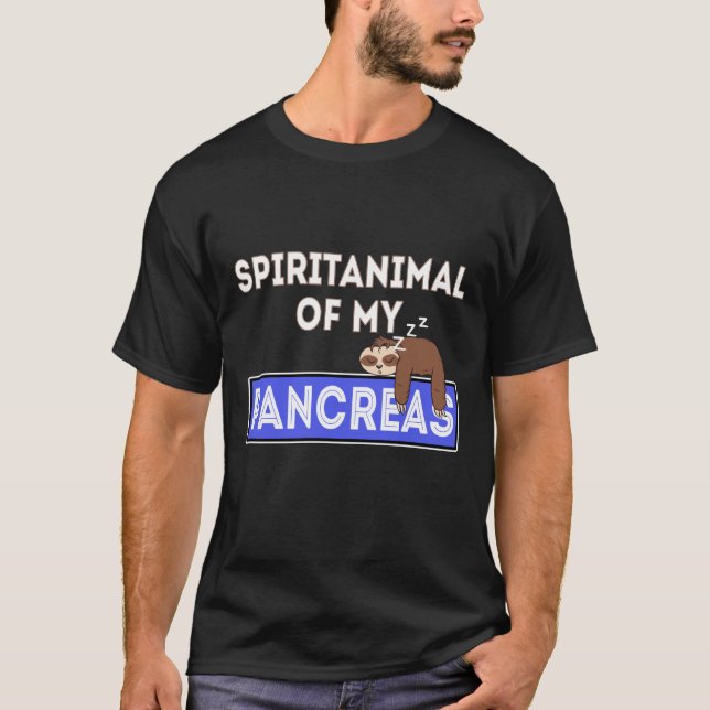 T-shirt Le diabète, c'est drôle de dire paresseux (Devant)