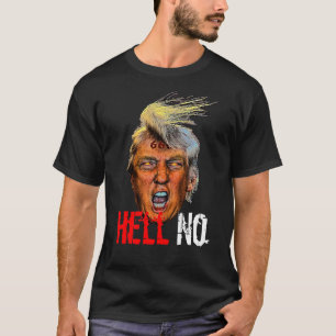 T-shirt Le diable anti-président Trump - Non au diable