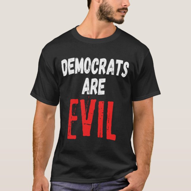 T-shirt Le diable Donald Trump 2024 ramènera-t-il l'Amériq (Devant)