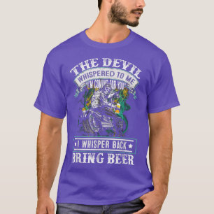 T-shirt le diable m'a murmuré que je viens pour toi