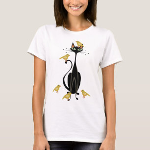 T-shirt Le dilemme du chat / Je ne suis pas une statue