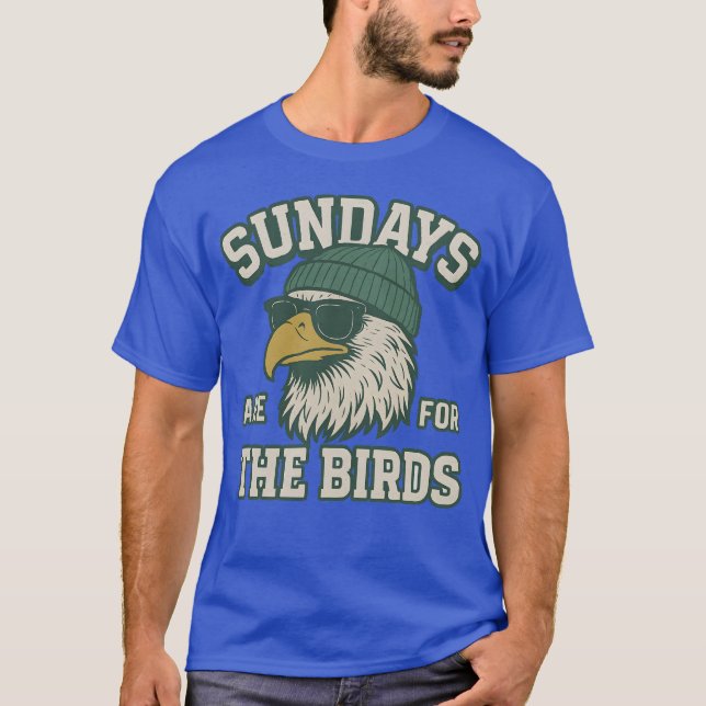 T-SHIRT LE DIMANCHE EST POUR L'OISEAU (Devant)