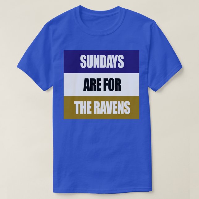 T-shirt Le Dimanche Pour Les Ravens (Design devant)