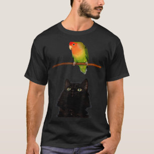 T-shirt Le Dîner De Yum Est Arrivé Chat En Regardant Un Di