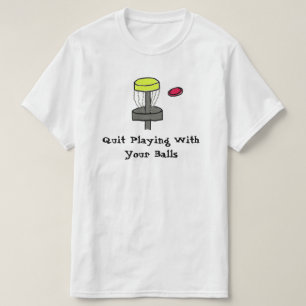 T-shirt Le #DiscGolf a stoppé jouer avec votre chemise de