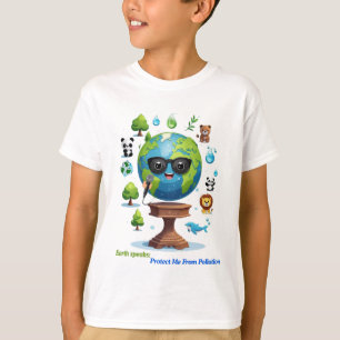 T-shirt Le discours de la Terre : un appel à la protection
