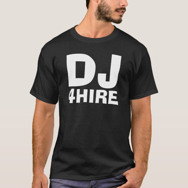 T-shirt Le DJ, 4HIRE - customisé (Devant)
