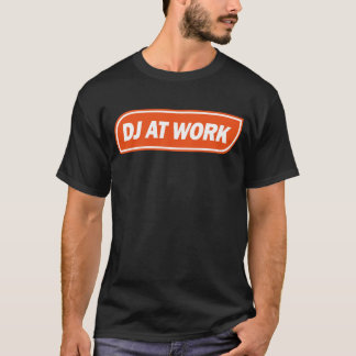 T-shirt Le DJ au travail - orange