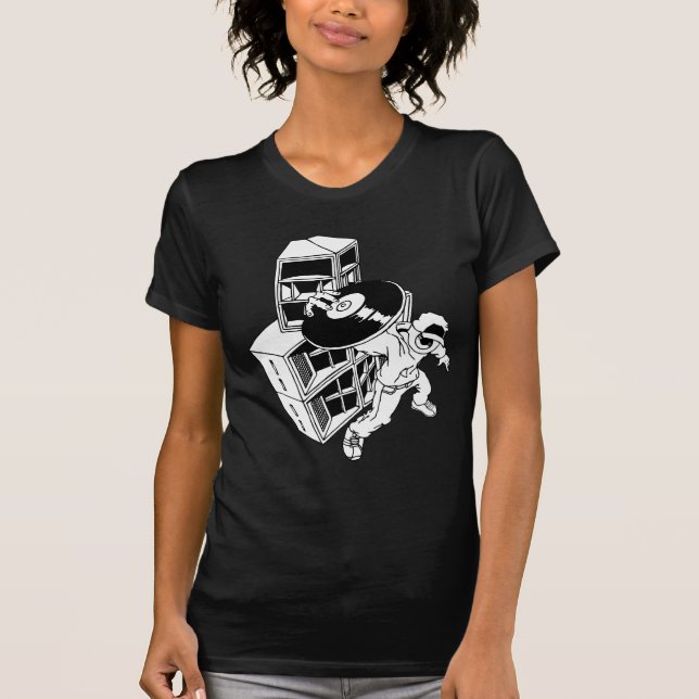T-shirt Le DJ et les orateurs (Devant)