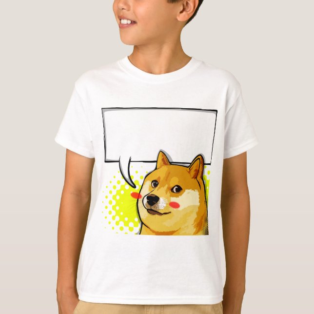 T-shirt Le doge Meme de personnaliser ajoutent votre (Devant)