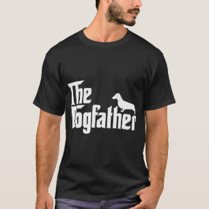 T-shirt Le Dogfather Dachshund Funny Père Amoureux des chi