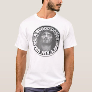 T-shirt Le donneur de sang a sauvé ma vie