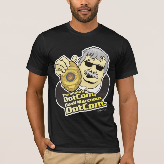T-shirt Le Dotcom du nom, DotCom de Basil Marceaux (Devant)