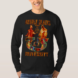 T-shirt Le double flambe U - combustion de la bougie aux