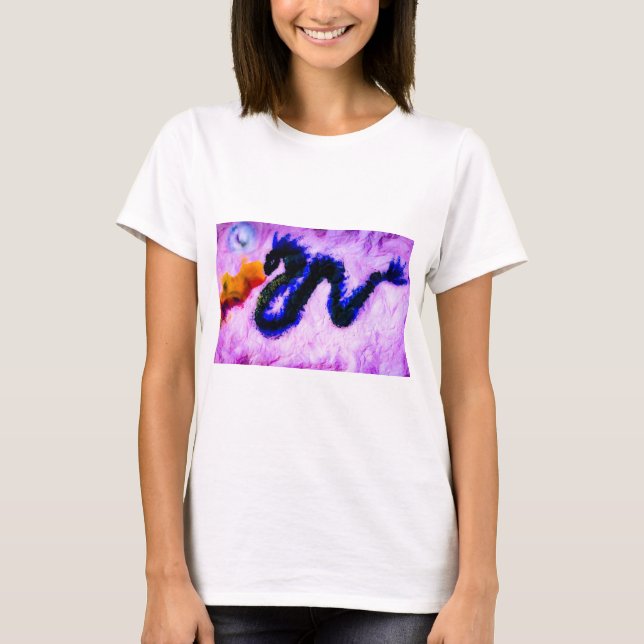 T-shirt Le dragon bleu (Devant)