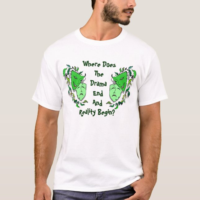 T-shirt Le DRAME de COMÉDIE et de TRAGÉDIE MASQUE le drame (Devant)