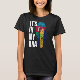 T-shirt Le Drapeau ADN De La Barbade Et De L'Azerbaïdjan M