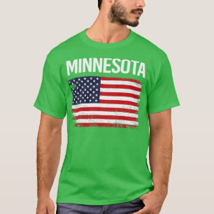 T-shirt Le drapeau américain du Minnesota