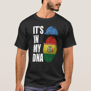 T-shirt Le Drapeau D'ADN Bolivien Et Estonien Mélange Patr