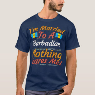 T-shirt Le Drapeau de la Barbade Cadeau Papillon pour Barb