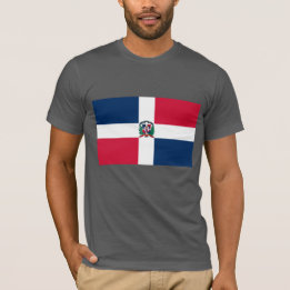 T-shirt Le drapeau de la République Dominicaine