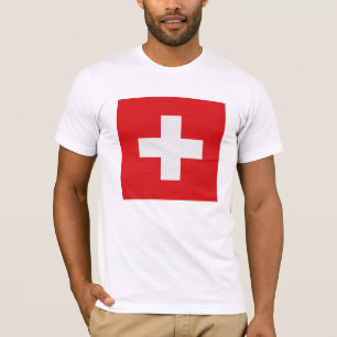 T-shirt Le drapeau de la Suisse