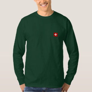 T-shirt Le drapeau de la Suisse