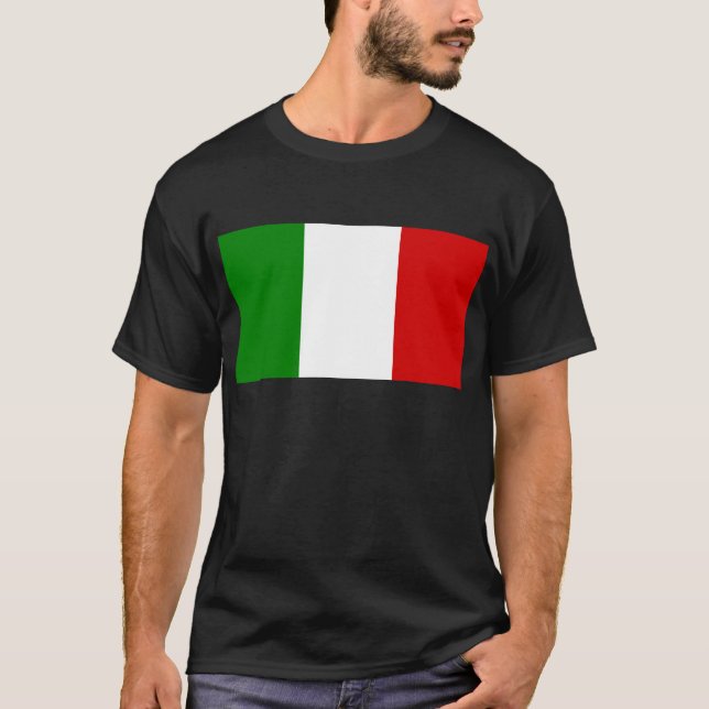 T-shirt Le drapeau de l'Italie (Devant)