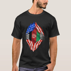 T-shirt Le drapeau des États-Unis, racine du patrimoine af