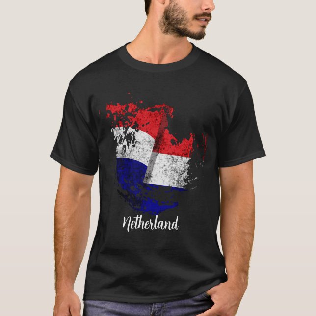 T-shirt le drapeau des Pays-Bas (Devant)