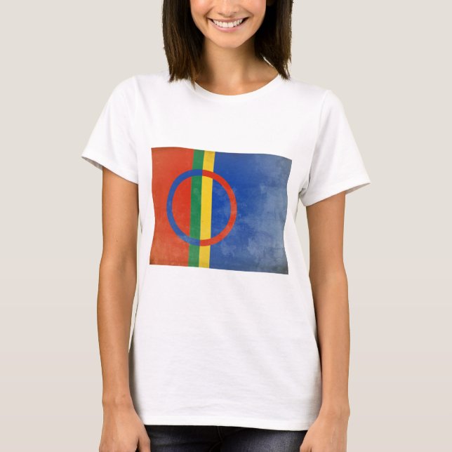 T-shirt Le drapeau des Samis (Devant)