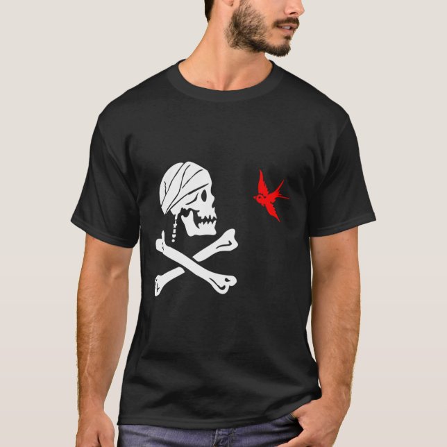 T-shirt Le drapeau du capitaine Jack Sparrow (Devant)