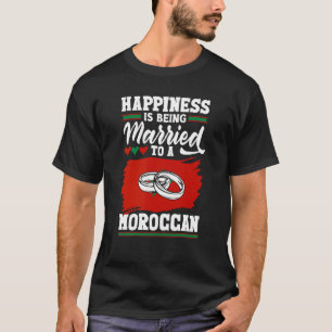 T-shirt Le Drapeau Du Maroc Est Marié À Un Moroc