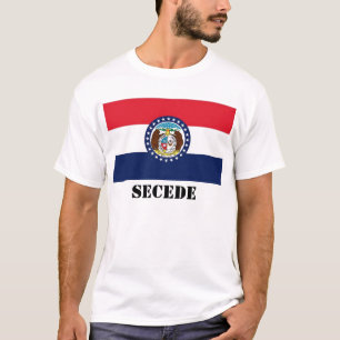 T-shirt Le drapeau du Missouri, FONT CÉCESSION