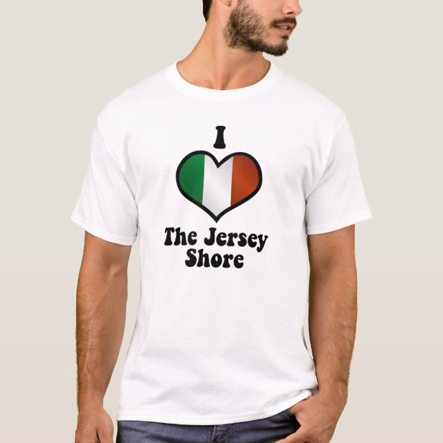 T-shirt Le drapeau italien du Jersey Shore NJ (Devant)