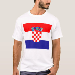 T-shirt Le drapeau national de la Croatie Zastava Hrvatske