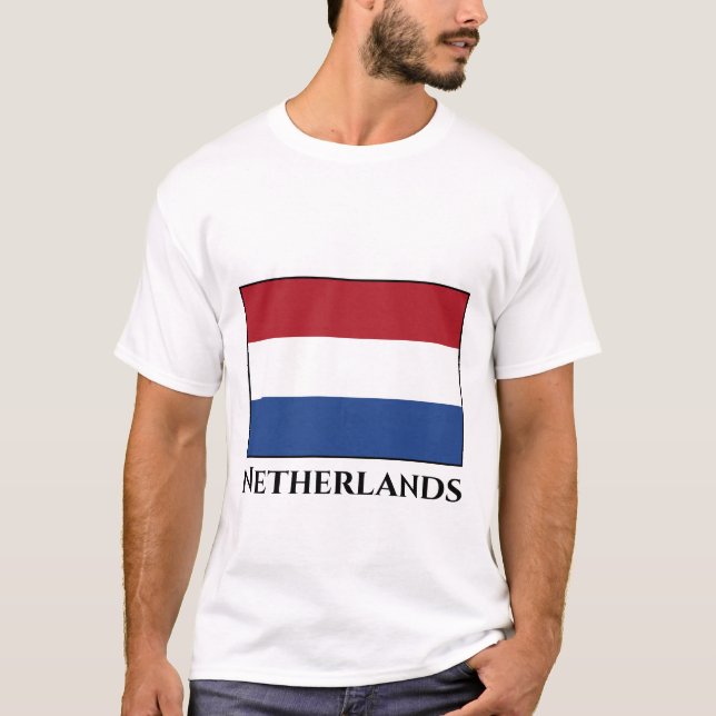 T-shirt Le drapeau Pays-Bas (néerlandais) (Devant)