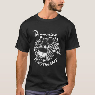 T-shirt Le Drumming Est Ma Thérapie Pour Les Batteurs Et L