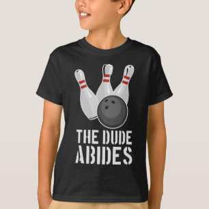 T-shirt Le Dude Abides T Shirt drôle de bowling - Hommes F
