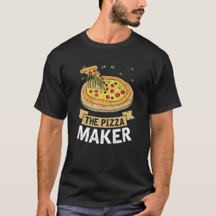 T-shirt Le Fabricant de Pizza Nourriture Rapide Amour de