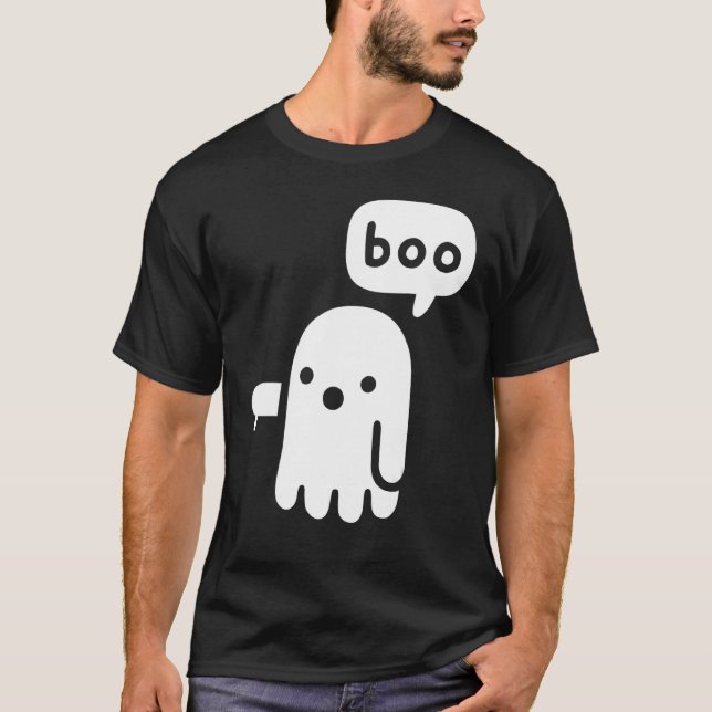 T-shirt Le fantôme de la désapprobation Boo (Devant)