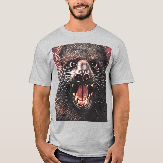 T-shirt Le fantôme hanté du diable de Tasmanie (Devant)