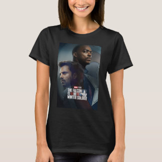 T-shirt Le Faucon et l'affiche du bouclier d'hiver