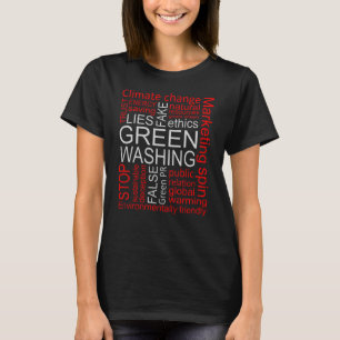 T-shirt Le Faux Lavage Vert Ment À La Tromperie