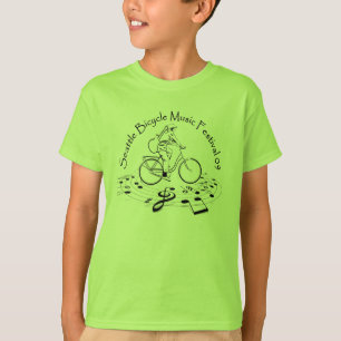 T-shirt Le festival de musique de bicyclette de Seattle
