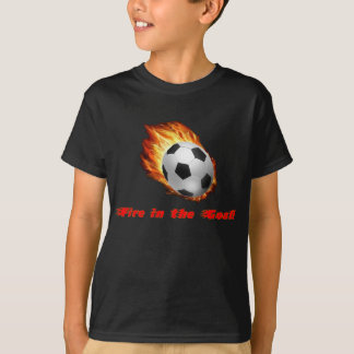 T-shirt Le feu dans la pièce en t de but