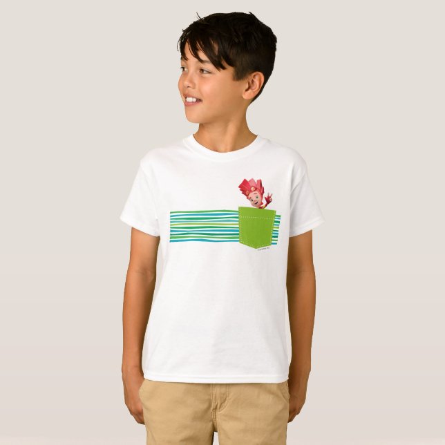 T-shirt Le feu de Fixies | dans la poche (Devant entier)