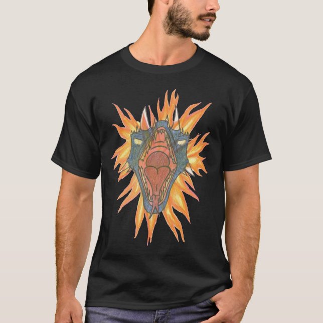 T-shirt Le feu du dragon (Devant)