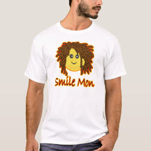 T-shirt Le feu Rasta de lundi de sourire font face